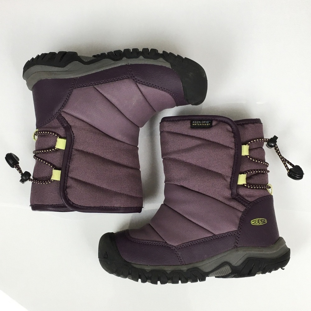 Keen Girls Purple Puffrider Keen-Dry Waterproof Insulated Winter Snow Boots Sz10 - Picture 12 of 12